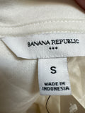 New Banana Republic White/Ivory Quilted Sweatshirt, S