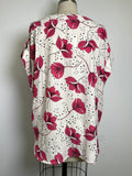 Cabi Cream/Pink Top, L