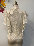 New Lily McBee Lace Ivory Top, M
