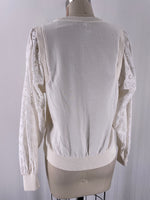 Pilcro White/Ivory Sweatshirt, XS
