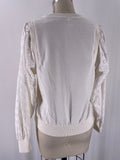 Pilcro White/Ivory Sweatshirt, XS
