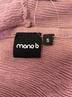 Mono B Pink Hooded Sweatshirt, S