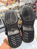 New Crocs Black Sandals, 6