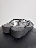 Tory Burch Black Flip Flops, 8