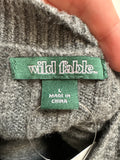 Wild Fable Gray Sweater, L
