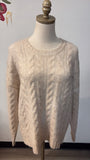 Farmers Market Cream Sweater, S