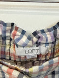 Loft Plaid Shorts, M