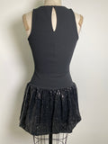 Derek Heart Black Sequin Dress, M