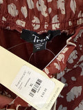 New Trixxi Off Shoulder Rust Romper, XL