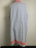 Jessica Howard Navy Stripe Dress, 20W