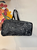 Vera Bradley Black Tote Bag, 13"x14"