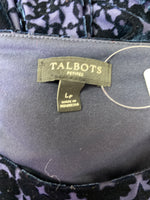 Talbots Blue Top, L Petite