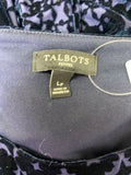 Talbots Blue Top, L Petite