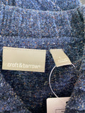 Croft & Barrow Blue Chenille Cardigan, L
