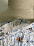 Loft White/Blue Top, L Petite