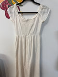 American Eagle White/Ivory Cropped 21" Inseam Jumpsuit, XS