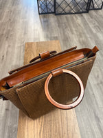 Patricia Nash Brown Crossbody Bag, 16"x10.5"