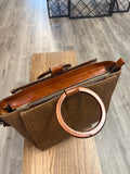 Patricia Nash Brown Crossbody Bag, 16"x10.5"