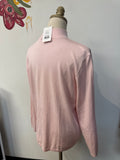 New Chico's Pink Addison Mock Neck Sweater, XL