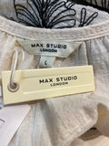 New Max Studio Ivory/Black Top, L