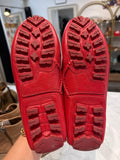 Coach Red Leather Arlene Loafers, 6