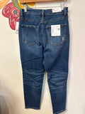 New Vervet Button Fly Erika Mom 26" Inseam Jeans, 28 (6)