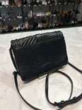 Rebecca Minkoff Black Chevron Quilted Crossbody Bag, 8"x5.5" (retail $198)