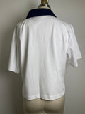 New Loft White/Navy Cropped Top, M