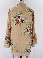 Tan Floral Kimono, L