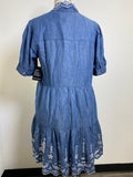 New Boston Proper Blue Dress, M