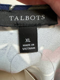 Talbots Blue/Red Dress, XL