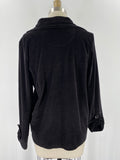 Susan Graver Black Velvet Jacket, S