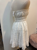 New Thirty/Thirty White Strapless Dress, S