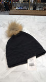 White Pine Black 100% Cashmere Beanie