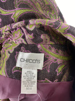 Chico's Purple Print Jacket, S