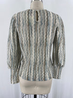 New Skies Are Blue Hazel Printed Crochet Top, S (retail $62)