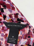 Investments Purple Print Top, M