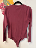Abercrombie & Fitch Rib Knit Bodysuit, XL