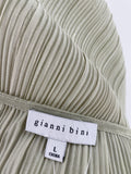 Gianni Bini Pleated Cropped Top, L