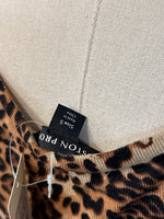 Boston Proper Animal Print Cardigan, S