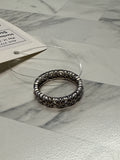 Sterling Silver Filligree CZ Ring, 10
