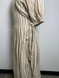 Old Navy Tan Wrap Dress, L