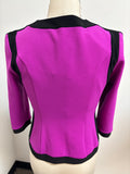 Joseph Ribkoff 3/4 Sleeve Purple/Black Jacket, 4