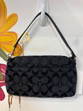 Coach Black Wristlet Handbag, 8.5"x5"