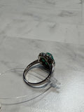 Sterling Silver Zambien Emerald Ring, 10