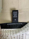 White House Black Market White Open Stitch Sweater, S