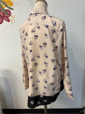 Ellen Tracy Dog Print Top, M