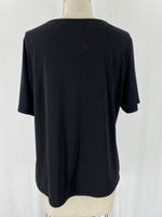 Damee, Inc 2pc Black/White Cardigan + Top, XL