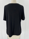 Damee, Inc 2pc Black/White Cardigan + Top, XL