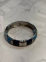 Premier Designs Silver/Blue Hinge Bracelet